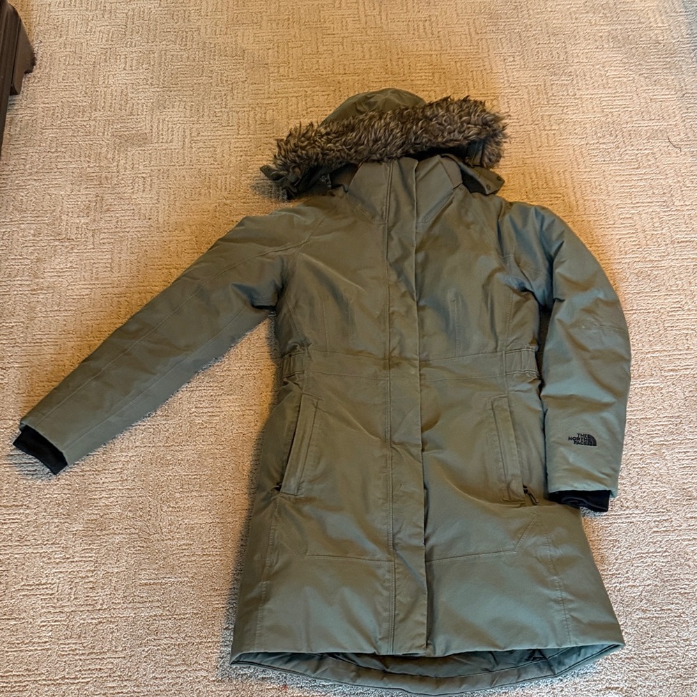 The North Face Women's Olive Hooded Ski Jacket